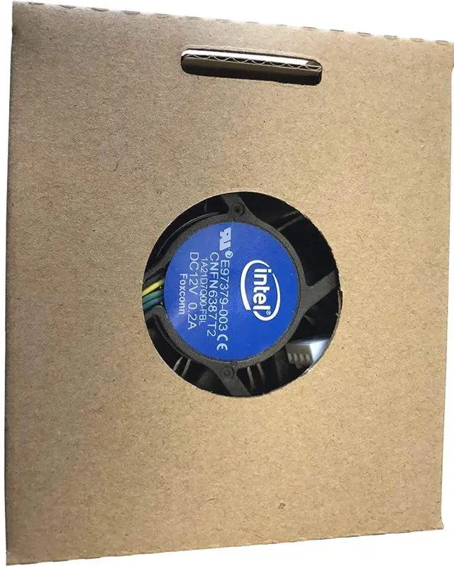 Alt view image 6 of 6 - E97379-003 Core i3/i5/i7 Socket 1150/1155/1156 4-Pin Connector CPU Cooler with Aluminum Heatsink and 3.5-Inch Fan for Desktop PC Computer
