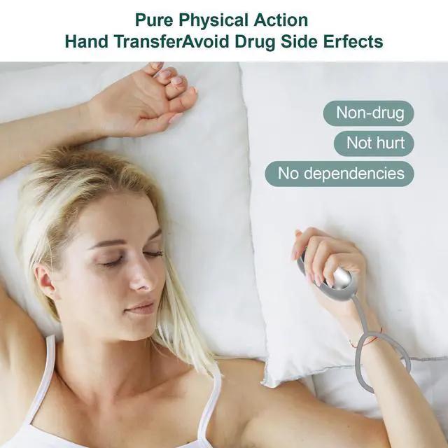 Alt view image 6 of 7 - Handheld Relaxation Device Dual-Mode Gentle Pulse Wellness Tool for Adults & Kids, Portable Sleep Device, Supports Calm Focus & Better Rest, USB-C Rechargeable (Silver)