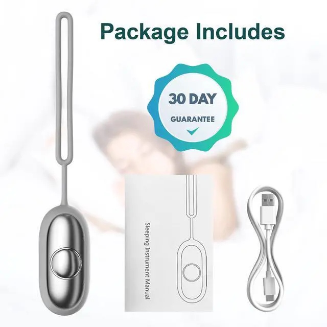 Alt view image 7 of 7 - Handheld Relaxation Device Dual-Mode Gentle Pulse Wellness Tool for Adults & Kids, Portable Sleep Device, Supports Calm Focus & Better Rest, USB-C Rechargeable (Silver)