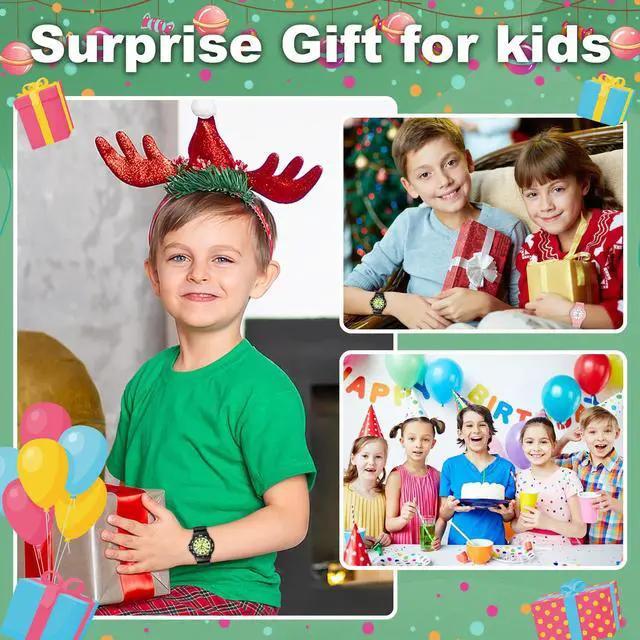 Alt view image 6 of 6 - Analog Watch Waterproof Time Teaching Boys Girls Watch Soft Band Learning Time Wrist Watch for Kids (Black-pre-Sale)