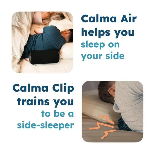 Alt view image 7 of 7 - Ball for Side Sleep Posture - Calma Clip v2 by Whole Nights, Sleep Aid for Back Snorers, Anti Snoring Device, Attaches to Any Clothes and Keeps You in a Healthy Sleeping Position