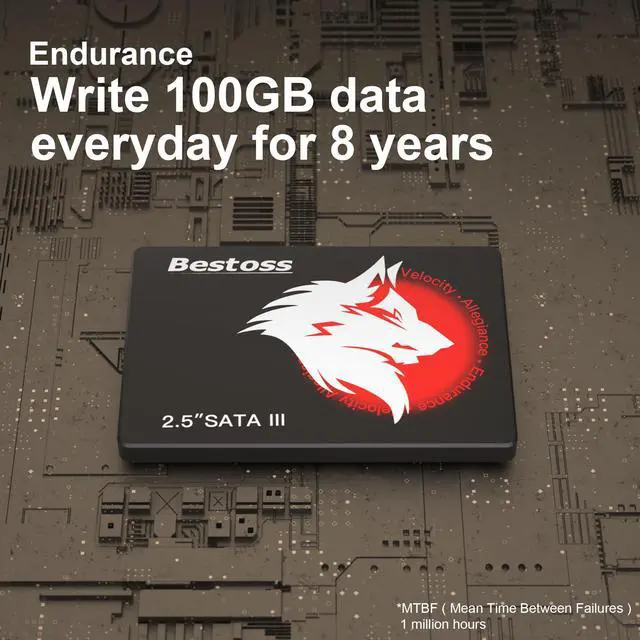 Alt view image 4 of 7 - 128GB 2.5 Inch SSD Internal Hard Drive for Pc or Laptop, SATA III 6Gb/s Internal State Drive, Up to 550MB/s, Upgrade for Office, Students, Home Entertainment