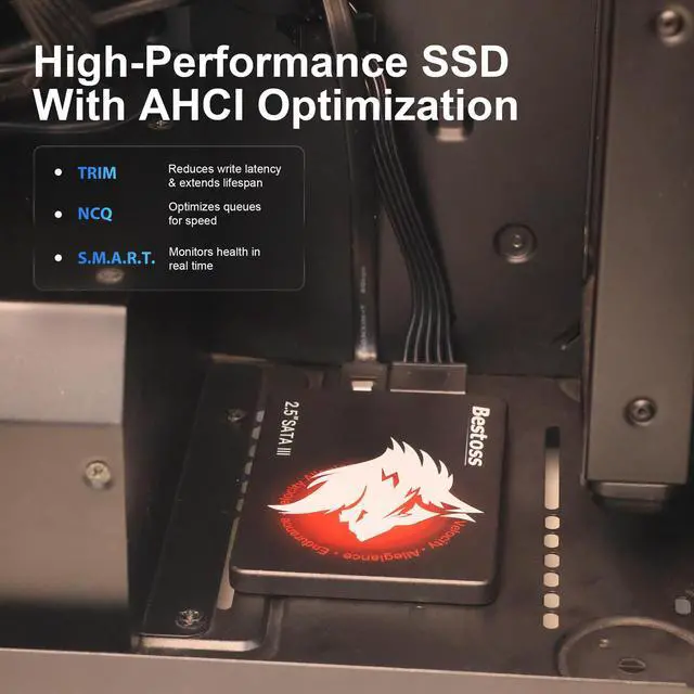Alt view image 6 of 7 - 128GB 2.5 Inch SSD Internal Hard Drive for Pc or Laptop, SATA III 6Gb/s Internal State Drive, Up to 550MB/s, Upgrade for Office, Students, Home Entertainment