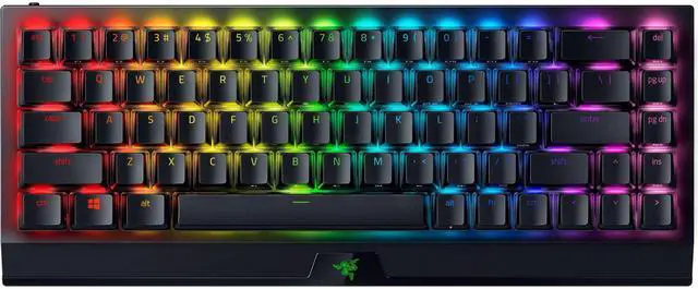 Main image of BlackWidow V3 Mini HyperSpeed 65% Wireless Mechanical Gaming Keyboard: Green Mechanical Switches Tactile & Clicky - Phantom Pudding Keycaps - Chroma RGB - Up to 200 Hr Battery - Snap Tap