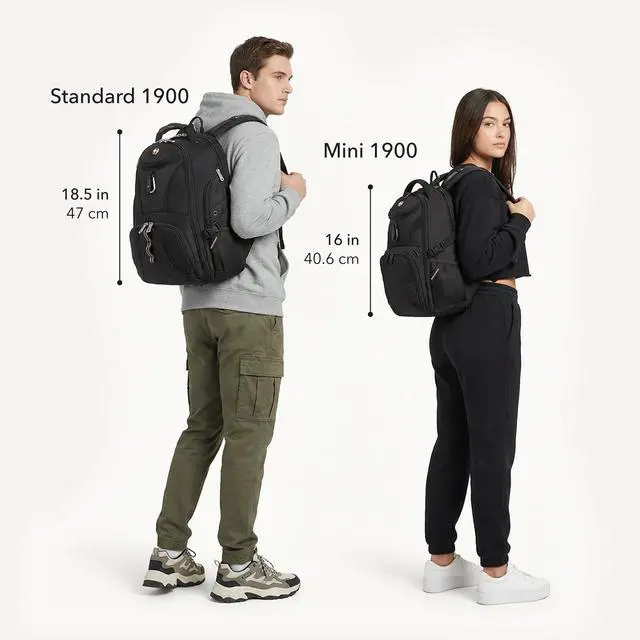 Alt view image 6 of 7 - 1900 ScanSmart Laptop Backpack, Fits Most 17-Inch Laptops, TSA-Friendly Lay-Flat Design, RFID Protection, and Tablet Pocket, Black, 31L, 18.5-Inch