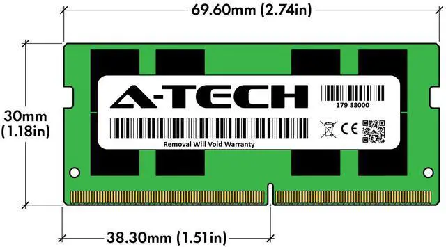 Alt view image 7 of 7 - 16GB DDR4 2400 MHz SODIMM PC4-19200 (PC4-2400T) CL17 2Rx8 Non-ECC Laptop RAM Memory Module