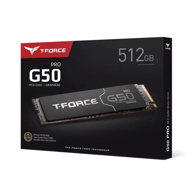 Alt view image 7 of 7 - T-Force G50 512GB SLC Caching 3D TLC NAND NVMe InnoGrit PCIe Gen4x4 M.2 2280 Gaming SSD with Ultra-Thin Graphene Heat Spreader Works with PS5 Read/Write 5000/2500 MB/s TM8FFE512G0C129
