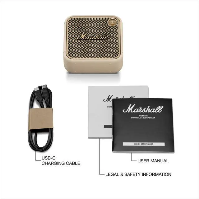 Alt view image 7 of 7 - Willen II Portable Bluetooth Speaker - Rugged Waterproof/Dust-Proof Design | Loud Stereo Sound, Deep Bass | Compact and Wireless for Travel and Outdoors - Cream