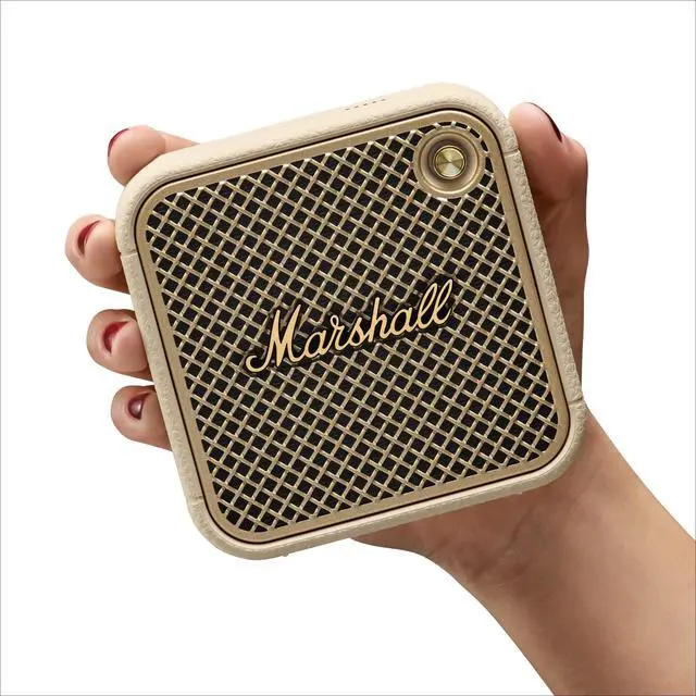Alt view image 6 of 7 - Willen II Portable Bluetooth Speaker - Rugged Waterproof/Dust-Proof Design | Loud Stereo Sound, Deep Bass | Compact and Wireless for Travel and Outdoors - Cream