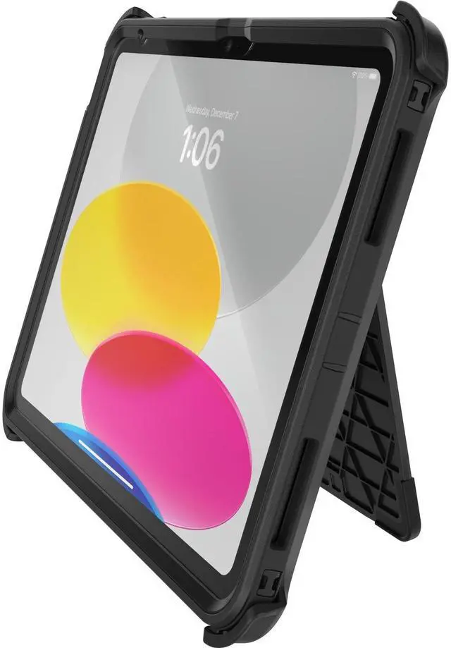 Alt view image 6 of 7 - Defender Series Case for iPad (A16) & iPad 10th Gen - Black, Rugged, Durable, Multi-Layer Protection
