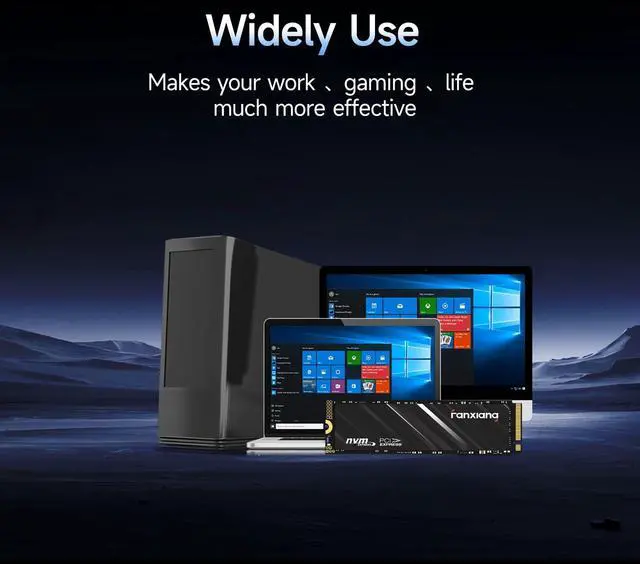 Alt view image 7 of 7 - S501Q SSD 512GB PCle 3.0x4 Internal Solid State Drive, NVMe M.2 2280 Internal Solid State Drive, SLC Cache 3D NAND Up to 3000MB/s for Laptop and PC Desktops