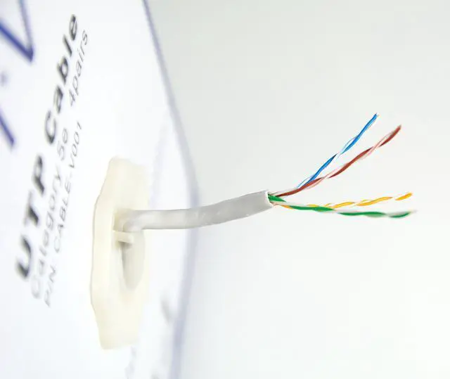 Alt view image 2 of 7 - 1,000ft Bulk Cat5e Wire, CCA Ethernet Cable, 24 AWG, UTP Pull Box, LAN Network, Gray, CABLE-V001