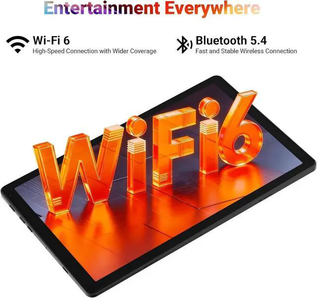 Alt view image 7 of 7 - Android 15 Tablet 10 Inch, 20GB RAM 64GB ROM 1TB Expandable, Fast WiFi 6 & BT 5.4 Electronics Tablets 5-Core, HD IPS Touchscreen, 8H+ Battery, 2*Camera Tablet for Kids & Adults, Gift, Streaming, Work