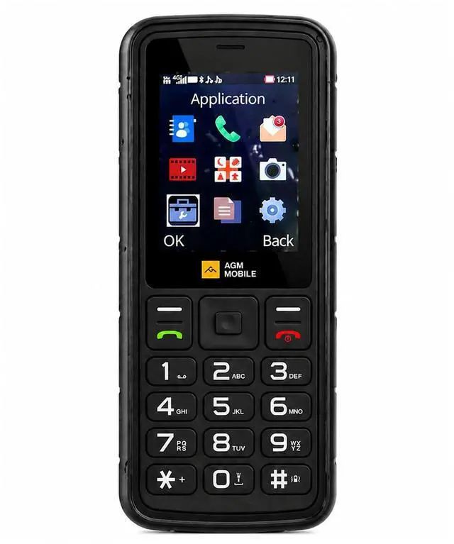 Main image of M9 Rugged Feature Phone, 4G Basic Cell Phone with 1000mAh Battery, Waterproof & Drop-Proof, Large Buttons & Fonts, Speed Dial, 3 Card Slots, FM Radio, for T-Mobile Only