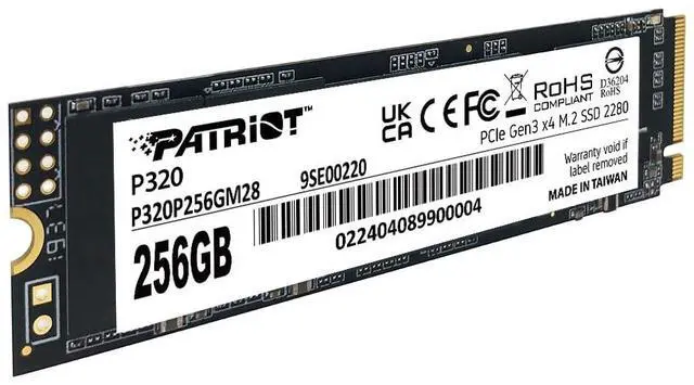 Alt view image 3 of 4 - P320 256GB Internal SSD - NVMe PCIe Gen 3x4 - M.2 2280 - Solid State Drive - P320P256GM28