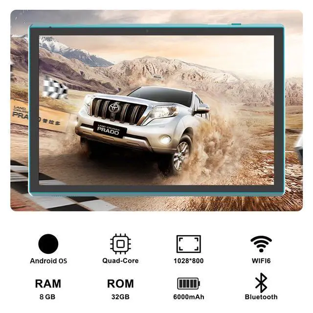 Alt view image 6 of 7 - Tablet 10 Inch Tablet With Case Stylus Android 15 Tablets 8GB RAM 32GB ROM Support 1TB Expansion 6000mah Battery 10.1" IPS HD Touchscreen 2MP+8MP Dual Camera WIFI-6 Bluetooth5.0 Tablets