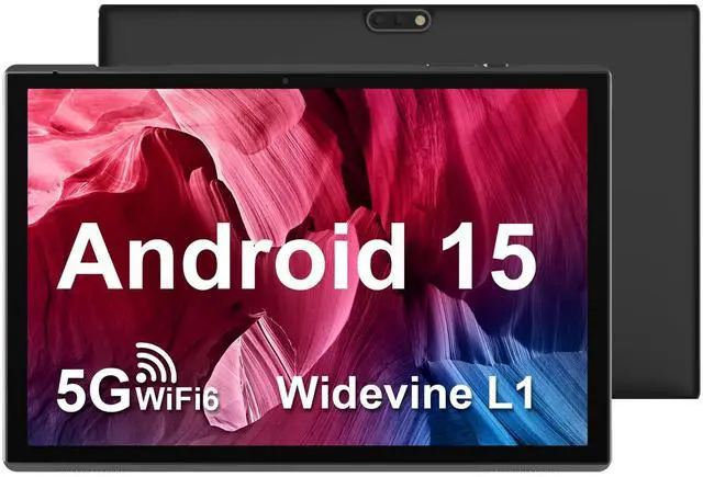 Main image of 10 inch Tablet Android 15 Tablet PC, 10.1" Android Tablets DDR4 8GB RAM 32GB ROM 2MP+8MP Dual Camera 5G WiFi-6 BT Support 1TB Expand 10 in IPS 6000mAh Battery Powerful Performance Tablets (Gray)