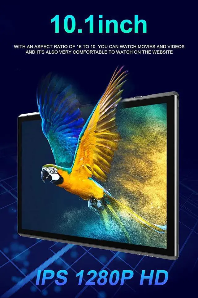 Alt view image 2 of 7 - 10 inch Tablet Android 15 Tablet PC, 10.1" Android Tablets DDR4 8GB RAM 32GB ROM 2MP+8MP Dual Camera 5G WiFi-6 BT Support 1TB Expand 10 in IPS 6000mAh Battery Powerful Performance Tablets (Gray)