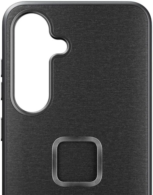 Alt view image 2 of 7 - Mobile Everyday Phone Case for Samsung Galaxy S25, Charcoal, Slim Profile, 6 ft Drop Protection, Weatherproof Fabric Shell, SlimLink Connects to Mobile Mounts & Gear