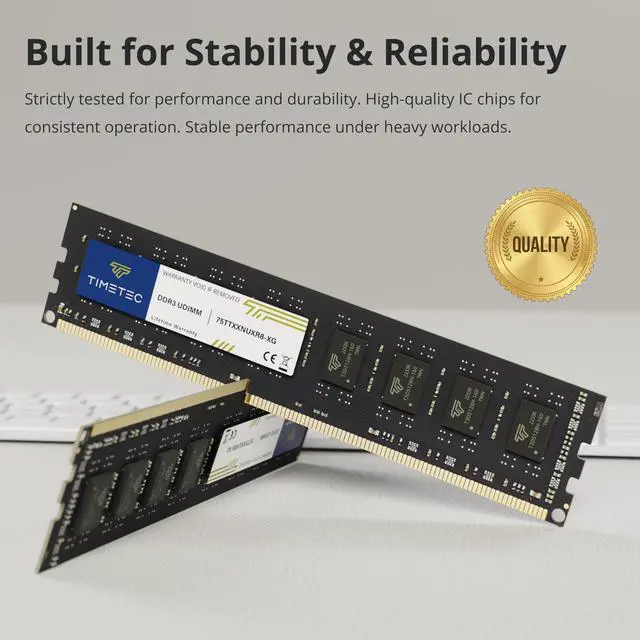 Alt view image 5 of 7 - 16GB KIT(2x8GB) DDR3L / DDR3 1600MHz (DDR3L-1600) PC3L-12800 / PC3-12800 Non-ECC Unbuffered 1.35V/1.5V CL11 2Rx8 Dual Rank 240 Pin UDIMM Desktop PC Computer Memory RAM(SDRAM) Module Upgrade