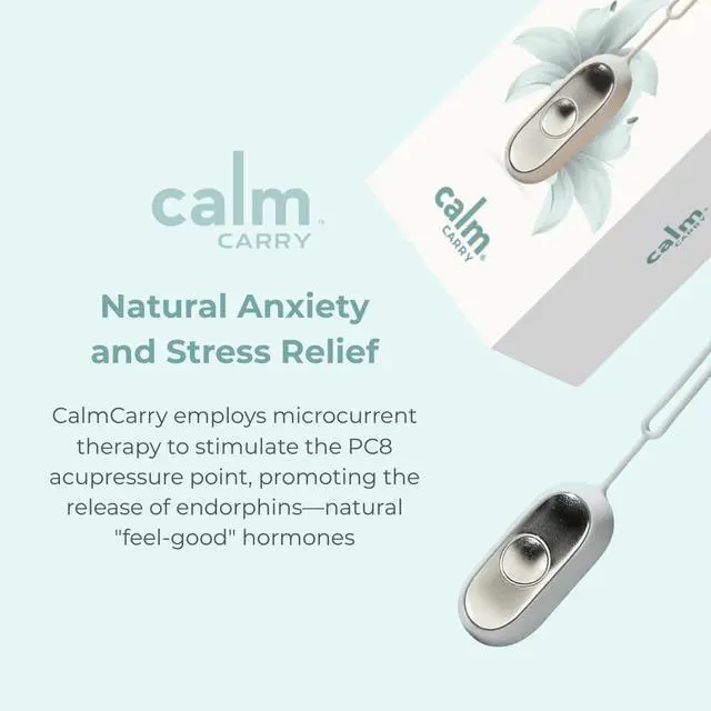 Alt view image 7 of 7 - CalmCarry Sleep Aid Device Handheld Microcurrent Relaxation Tool, Supports Calm, Focus & Gentle Relief, USB Rechargeable, Portable Wellness Device for Adults & Kids | Gray Calm Carry