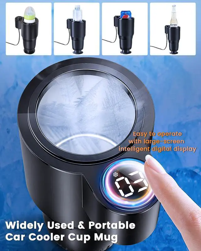 Alt view image 6 of 7 - 2-in-1 Car Cup Cooler & Warmer for Water Coffee Drinks All Year Useful, Summer Accessories of 12V Plug in Smar Cooler Cup for Car SUV Van Pickup Truck RV Vehicle Cup Holders