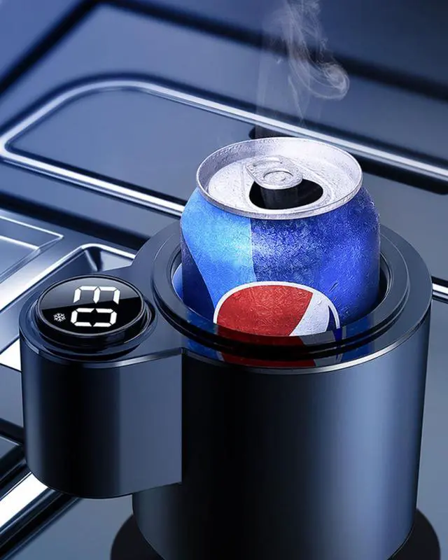 Main image of 2-in-1 Car Cup Cooler & Warmer for Water Coffee Drinks All Year Useful, Summer Accessories of 12V Plug in Smar Cooler Cup for Car SUV Van Pickup Truck RV Vehicle Cup Holders