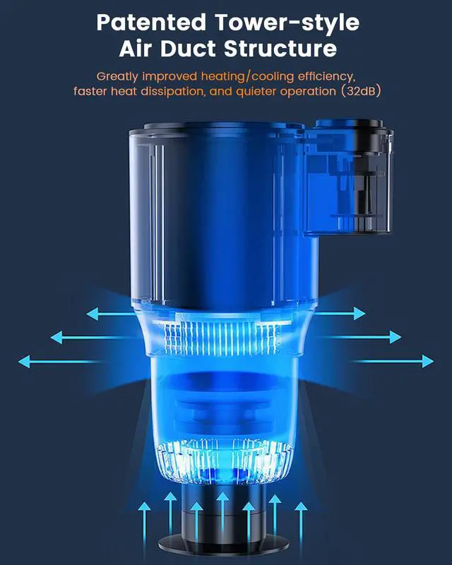 Alt view image 5 of 7 - 2-in-1 Car Cup Cooler & Warmer for Water Coffee Drinks All Year Useful, Summer Accessories of 12V Plug in Smar Cooler Cup for Car SUV Van Pickup Truck RV Vehicle Cup Holders