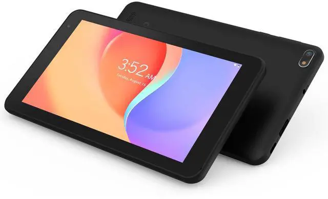 Main image of 7 Inch Tablet, Android Reading Tablet with 32GB Storage (Expandable to 512GB), Quad-Core Processor, 7" HD IPS Display (1024x600), Dual Cameras, Wi-Fi, Bluetooth, Lightweight Portable Design, Black