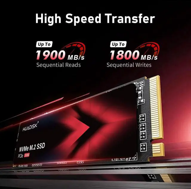 Alt view image 2 of 6 - M.2 NVMe SSD, 128GB Gen3x4 Internal Solid State Drive, Up to 2000MB/s, M.2 2280 NVMe SSD with HeatsinkM2 NVMe 3D NAND Flashfor Desktop and Laptop
