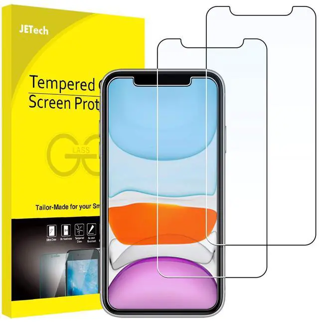 Main image of Screen Protector for iPhone 11 and iPhone XR 6.1-Inch, Tempered Glass Film, 2-Pack