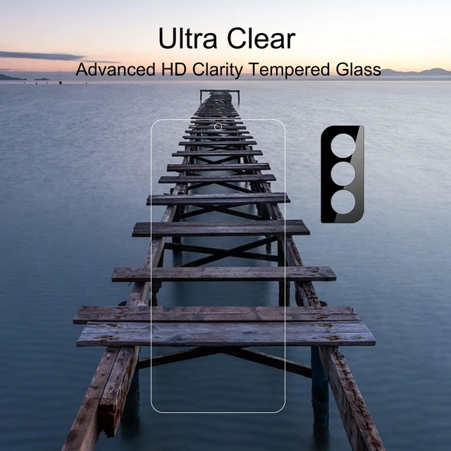 Alt view image 6 of 7 - Screen Protector + Camera Lens Protector for Galaxy S22, 3+3 Pack | Tempered Glass, Fingerprint Unlock Compatible, Clear, Case Friendly