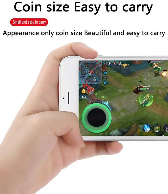 Alt view image 7 of 7 - Vakili Mobile Phone Game Joystick Game Control Touch Screen Joypad Game Controller for iPad iPhone Android Mobile Tablet Smart Phone Joystick Touch Screen Joypad Tablet Funny Game Controller 2PACK