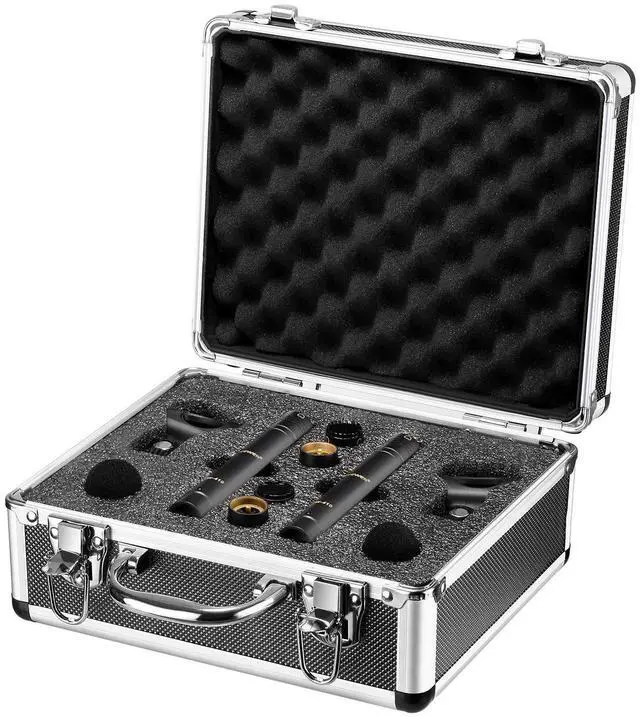 Alt view image 6 of 6 - 2-Pack Pencil Stick Condenser Mic with Interchangeable Omni Cardioid and Super Cardioid Capsules Foam Windscreens Mic Clip and Carrying Case for Acoustic Woodwind Instruments