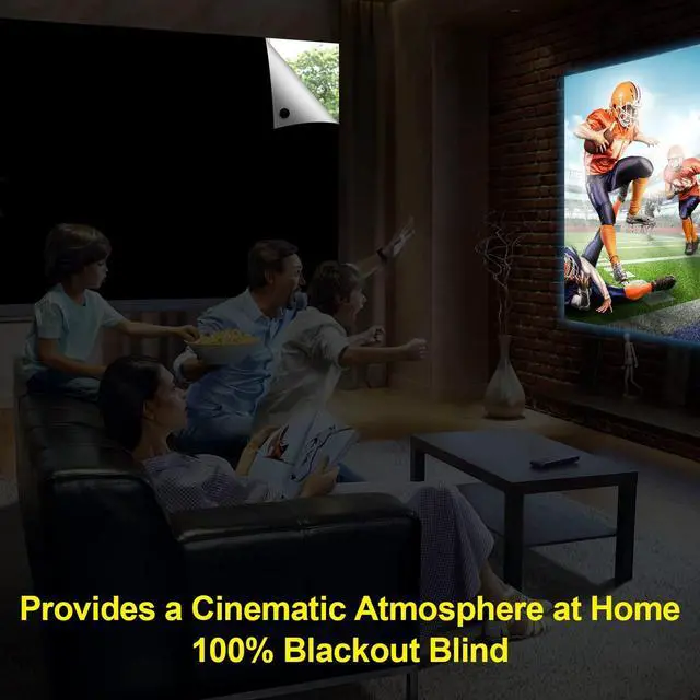 Alt view image 7 of 7 - Blackout Curtains for Bedroom, Portable 100% Black Out Window Cover Film, Cuttable Blackout Shades Fabric Sheet, No Drill Window Blinds, Sun Heat Light Blocker for Travel Media Dorm, 57'' W