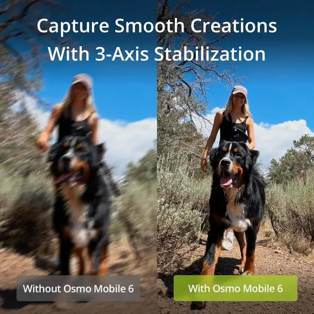 Alt view image 2 of 7 - Osmo Mobile 6 Smartphone Gimbal Stabilizer, 3-Axis Phone Gimbal, Built-In Extension Rod, Portable and Foldable, Android and iPhone Gimbal with ShotGuides, Vlogging Stabilizer, YouTube TikTok Video