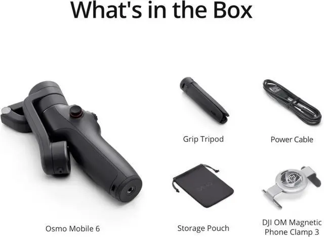 Alt view image 7 of 7 - Osmo Mobile 6 Smartphone Gimbal Stabilizer, 3-Axis Phone Gimbal, Built-In Extension Rod, Portable and Foldable, Android and iPhone Gimbal with ShotGuides, Vlogging Stabilizer, YouTube TikTok Video