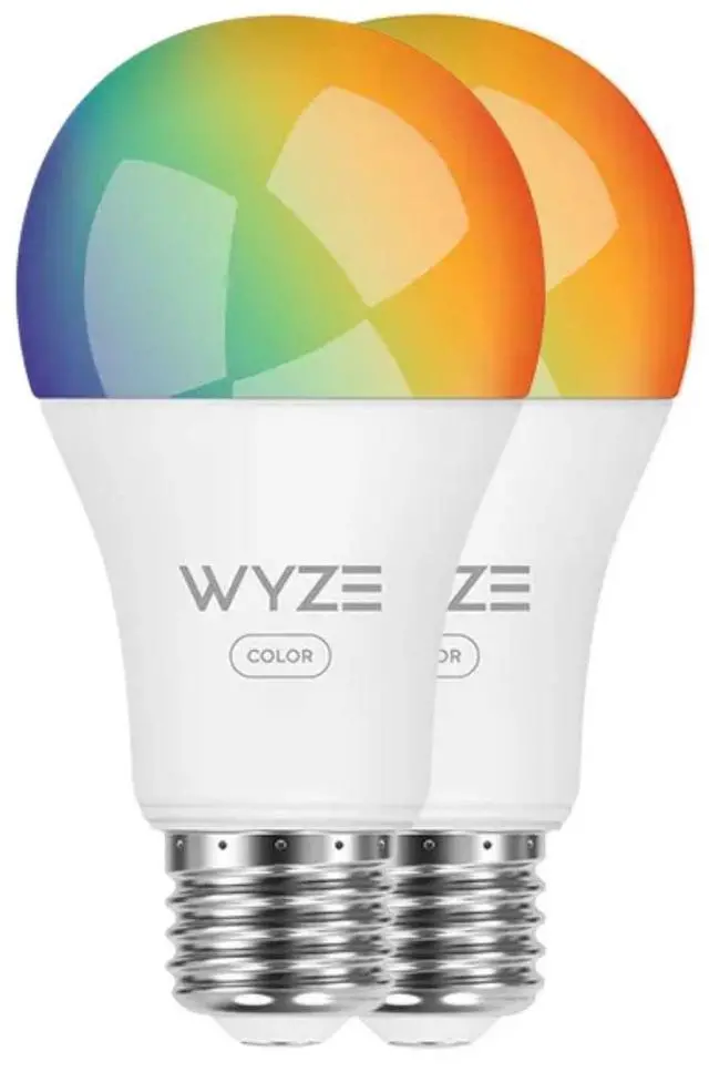 Main image of Bulb Color, 1100 Lumen WiFi RGB and Tunable White A19 Smart Bulb, Works with Alexa and Google Assistant, Two-Pack
