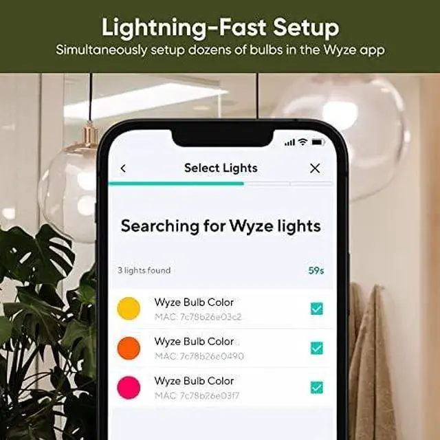 Alt view image 5 of 7 - Bulb Color, 1100 Lumen WiFi RGB and Tunable White A19 Smart Bulb, Works with Alexa and Google Assistant, Two-Pack
