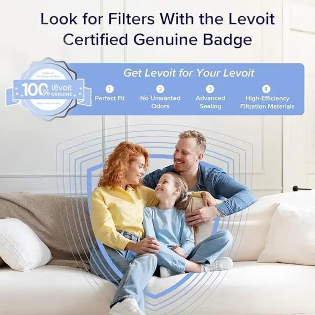 Alt view image 6 of 7 - Air Purifier for Home Bedroom Dorm Room, Smart & Voice Control, AHAM VERIFIDE, 3-in-1 Filter With HEPA Sleep Mode, for Pollen, Pollutants, Smoke, Dander, Dust, Core 200S-P, Black