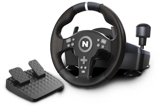 Main image of Drive Pro V200 PC Gaming Racing Wheel with Pedals and Shifter, Steering Wheel Compatible with PC, PS4, Switch 2/Switch, Xbox Series X|S and Xbox One, 270° Car Driving Simulator with Vibration