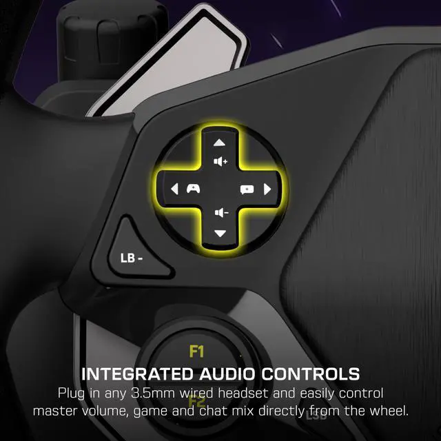 Alt view image 6 of 7 - Racer Wireless Racing Wheel System Officially Licensed for Xbox Series X|S & Xbox One and Windows PCs Complete Design, Reliable Wireless Connection, up to 30Hr Battery Black