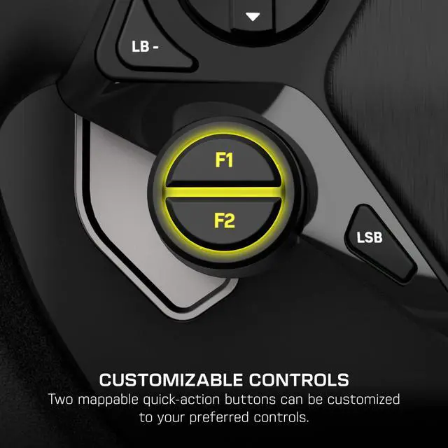 Alt view image 7 of 7 - Racer Wireless Racing Wheel System Officially Licensed for Xbox Series X|S & Xbox One and Windows PCs Complete Design, Reliable Wireless Connection, up to 30Hr Battery Black