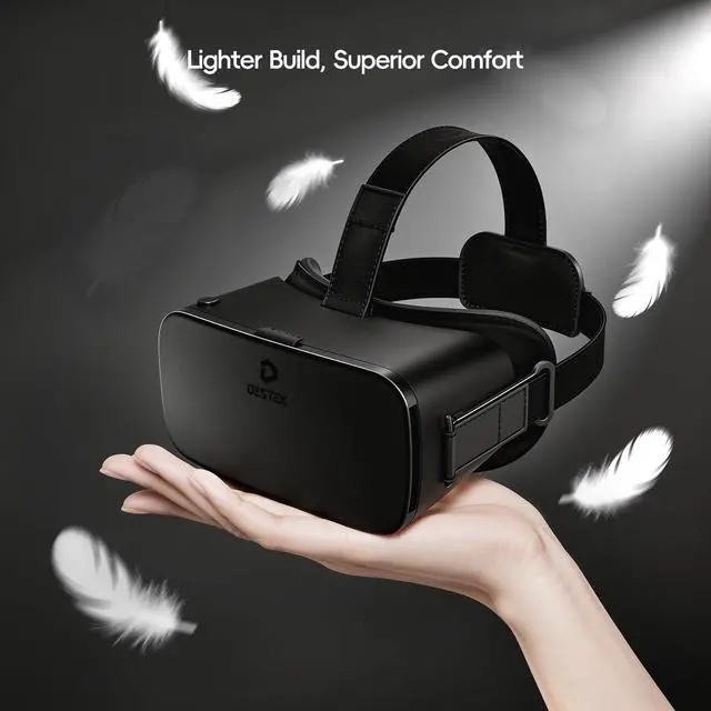 Alt view image 4 of 7 - V5 VR Headset for Kids & Phone (5.5-7.0in Screen) w/Controller & 128 Premium VR Apps, Touch Button for YouTube VR Movie,110° FOV Anti-Blue Light HD Lenses for iPhone & Samsung