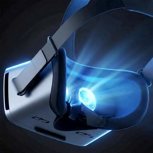 Alt view image 2 of 7 - V5 VR Headset for Kids & Phone (5.5-7.0in Screen) w/Controller & 128 Premium VR Apps, Touch Button for YouTube VR Movie,110° FOV Anti-Blue Light HD Lenses for iPhone & Samsung