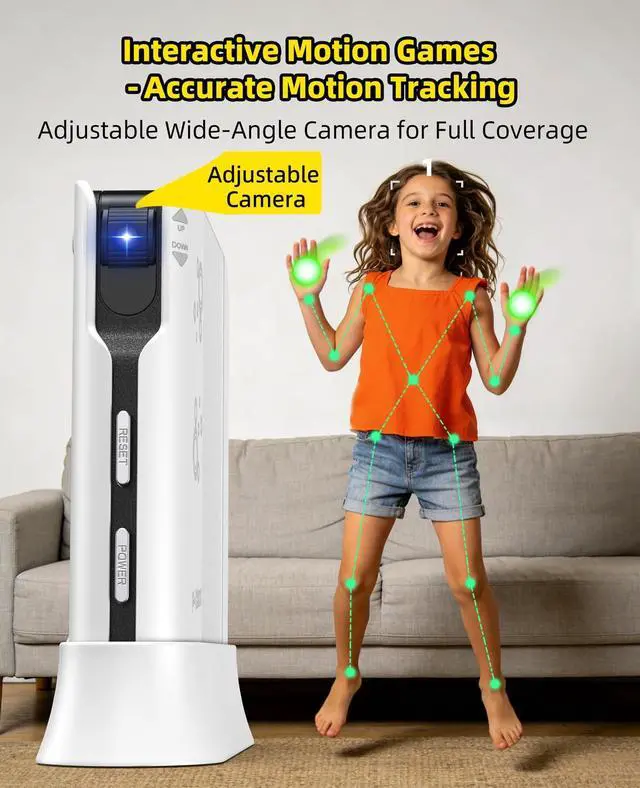 Alt view image 3 of 7 - Kids Video Game Consoles for TV - Plug and Play Motion Sensor Games with Active Play System for Indoor Physical Activity, Interactive Fun for Boys Girls, Family Game Night & Birthday Gifts