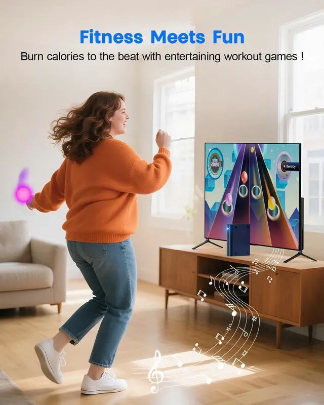 Alt view image 5 of 7 - AR Motion Gaming Console for Kids: Learning & Active Play Game System for Enhanced Logic & Coordination & Fitness. Video Game System with Adjustable Camera. (Navy Blue)