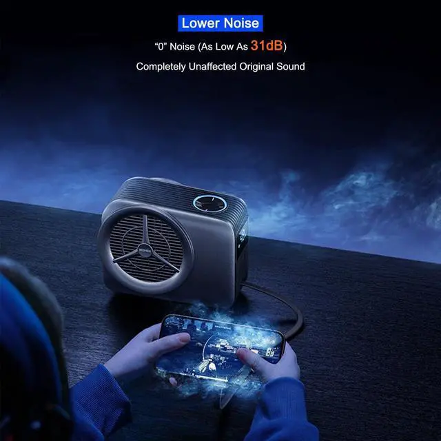 Alt view image 4 of 7 - Phone Cooler for Gaming, Live Streaming, Freeze in 15s, 48W Magnetic Cellphone Cooler with Low Noise Liquid Cooling Radiator for iPhone MagSafe Series/Android/iPad/Tablet, Beyond Phone Fan