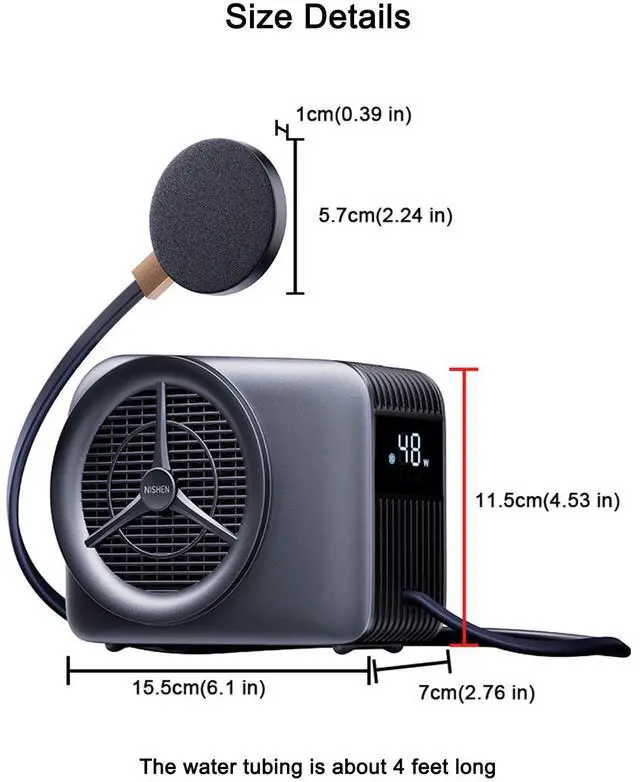 Alt view image 7 of 7 - Phone Cooler for Gaming, Live Streaming, Freeze in 15s, 48W Magnetic Cellphone Cooler with Low Noise Liquid Cooling Radiator for iPhone MagSafe Series/Android/iPad/Tablet, Beyond Phone Fan