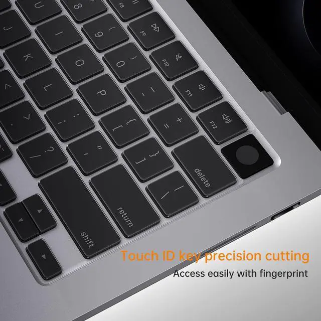 Alt view image 7 of 7 - Premium Keyboard Cover Ultra Thin Protector Skin for 2026 MacBook Neo 13" A18 Pro with Touch ID, 2026-2022 MacBook Air 15" 13.6" M5 M4 M3 M2 Chip, 2026-2021 MacBook Pro 14 16 inch M5-M1 Pro/Max, Clear